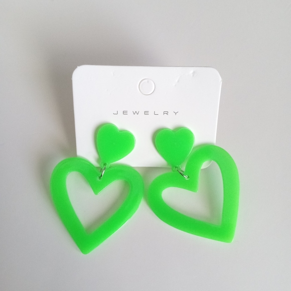 Fashion Jewelry Heart Dangle Earrings - Picture 3 of 4